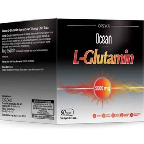 Resim Orzax Ocean L-Glutamin 5000mg Takviye Edici Gıda 60 Saşe 