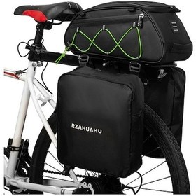 Resim Bisiklet Çanta Seti Yeşil - Geniş Depolama, Isı Yalıtımı, Su Geçirmez - Sırt Çantası Olarak Kullanılabilir Yeşil Yeşil 