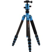 Resim Benro MeFOTO C1350Q1B Carbon Fiber Travel Angel Tripod (Blue) 