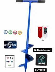 Resim dogant özdoğanlar avm Toprak Burgu Makinesi Kuyu Çit Direk Açma Aparatı Sabit Kollu 101x 15 
