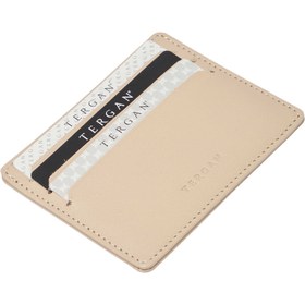 Resim Bej Deri Unisex Kredi Kartlık - S1KK00001050-A56 