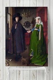 Resim Postermanya (pster9237) Van Eyck - Arnolfini'nin Evlenmesi Sanatsal Poster 90x130cm 