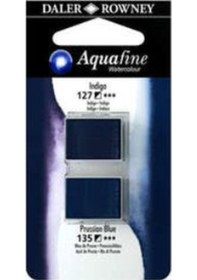 Resim Daler Rowney Aquafine Sulu Boya Tablet 2li Indigo-prussian Blue 