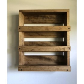 Resim Umut Park Ahşap Duvar Baharatlık Rafı ve Terek 