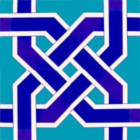 Resim Kütahya Hedef Çini AC08 20 x 20 Dekoratif Çini 