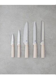 Resim Cut Master Plastik, Paslanmaz Çelik 10 Parça Kesme Tahtası Bıçak Seti 32x10x23 Cm Krem 4.08.2025 Bej 