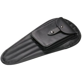 Resim Hightower Retro Motosiklet Yakıt Deposu Çantası, Siyah Yapay Deri, Çıkarılabilir Askı Siyah 