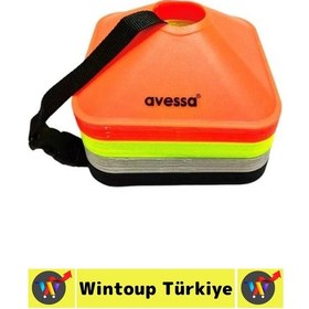 Resim Antrenmanmalzemesi Futbol Basketbol Voleybol Koordinasyon Hız Çeviklik Antrenman Çanağı 40'lı Set Çok Renkli 