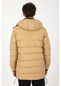 Resim Maraton Sportswear Regular Erkek Kapşonlu Uzun Kol Basic Camel Mont 21262-camel Camel 
