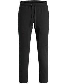 Resim Jack & Jones Erkek Jpstgordon Belden Bağlamalı Kargo Pantolon 12282513 Siyah Siyah 