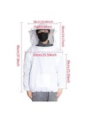 Resim Arıcılık Koruyucu Ceket Çiftlik Tutulması Smock Takım Şapka İle Donatmak Takım Beesuit 