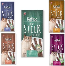 Resim Reflex Karışık Kedi Ödül Çubuğu 5'li 3 x 5 G 