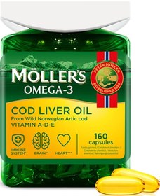 Resim Möller's Omega 3 Balık Yağı Epa, Dha, A,d Ve E Vitaminleri - 160 Kapsül 