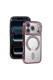 Resim artlab Art Apple İphone 17 Pro Max Joke Simli Magneticsafe Kılıf - Pembe Lab 
