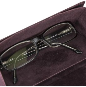 Resim MCM Group Smart Glass Deri Gözlük Kılıfı Tn6 Mor 