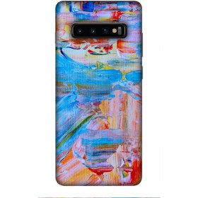 Resim Zipax Deste Samsung Galaxy S10 Plus Kılıf Boyama Baskılı Desenli Silikon Kılıf A++-8294 