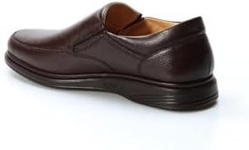 Resim Fast Step Hakiki Deri Erkek Loafer Ayakkabı 815MBA1301, Kahve, 48 Beden 