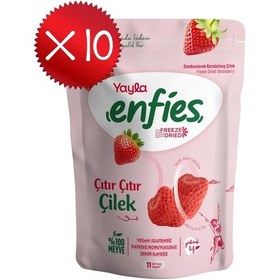 Resim Yayla Enfies Freeze Dried Çilek 15 G X 10 Adet 