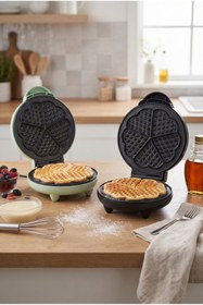 Resim ozbience 1200W Waffle Makinesi, Yapışmaz Plakalar, Pratik ve Hızlı Kullanım 