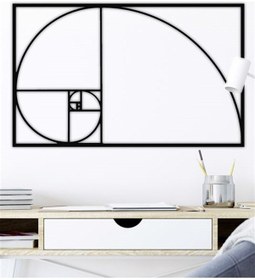 Resim Altın Oran Dikdörtgen Metal Tablo 