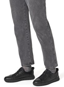 Resim Geox Erkek Siyah U Flextrıde Plus Bağcıklı Deri Sneaker - Siyah / 4 