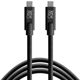 Resim TetherPro USB-C to USB-C 1.8 m Bağlantı Kablosu (CUC06BLK) 