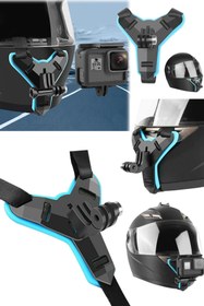 Resim Motorsiklet Kask Aksiyon Kamerası Aparatı Gopro Eken Hero Tutucu Kamera Aparatı Pratik Kullanım You 
