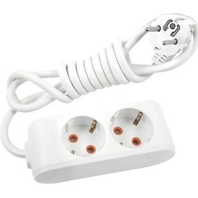 Resim Viko Multi Let 2'li İkili Priz Topraklı Çocuk Korumalı Kablolu 3 Üç Metre 4 Adet 