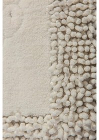 Resim Special 2'li Osmanlı Desen Pamuklu Klozet Takımı Krem Pamuk 60 x 100 / 50 x 60 CM Krem 