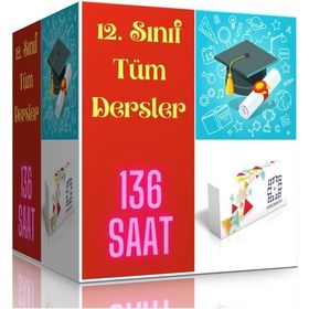 Resim Lise 12.Sınıf Tüm Dersler Görüntülü Eğitim Seti 