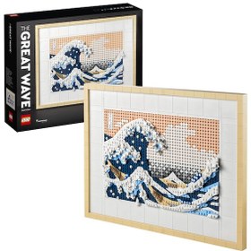 Resim LEGO® Art Hokusai – Büyük Dalga 31208 - Yetişkinler için Koleksiyonluk Kanvas Tablo Yapım Seti (1810 Parça) 