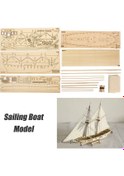 Resim Dıy Gemi Montaj Model Kitleri Ahşap Yelkenli Bot Ölçek Model Dekorasyon Oyuncakları Hediye Olarak Çocuklar Ve Yetişkinler İçin 