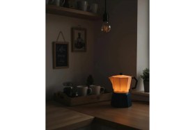 Resim Lycia Design Kahve Köşesi Özel Moka Pot Tasarım Abajur - Mutfak ve Cafe Için Dekoratif Lamba 