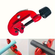 Resim 1 adet Kırmızı Karbon Çelik Boru Kesici, 1/8" ile 1-1/8" Paslanmaz Çelik, Alüminyum, Bakır Boru Kesici - Profesyonel Metal Kesme Aracı Ayarlanabilir Vida Mekanizmi ile, Boru Kesme Aracı | Ayarlanabilir Vida Mekanizmi | Dayanıklı İnşaat, Metal Kesme Araçları 