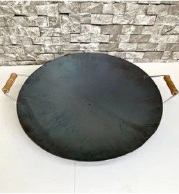 Resim sobapark KALIN HAKİKİ Kavurma Sacı Et Sacı Wok Tava Yufka Bazlama Sacı Et Saç Kavurma Tavası Kara Sac 