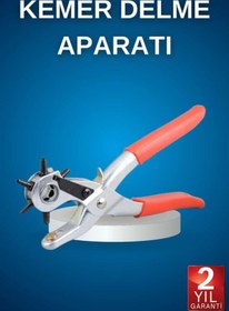 Resim pazarella Kemer Delme Pensesi Deri Delici Pensi Zımba 6 Farklı Boyutta 