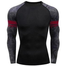 Resim Snapbuyerkek Spor Rashguard - Kaplumbağa Boyunlu Hızlı Kuruma Vücut Geliştirme Gömleği Chınagökyüzü Mavi Gökyüzü Mavi 