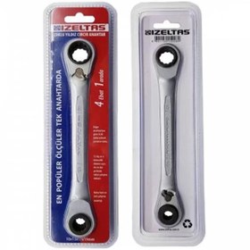 Resim İzeltaş 0335020010 Çoklu Yıldız Cırcır Anahtar 10X13x17x19 mm 