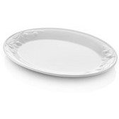 Resim Grande Servis Tabağı Beyaz 48x36 Cm 