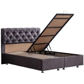 Resim Setaymobilya Baza, Vita Çift Kişilik Antrasit Baza + Başlık Seti, Setay 