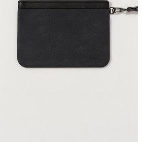 Resim Unisex Kot Kumaş Bilekten Askılı El Ve Evrak Çantası Lacivert 