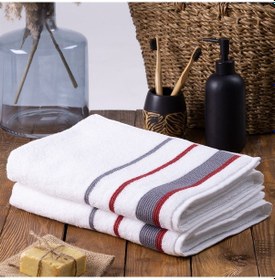 Resim Homelover %100 Organik Pamuk 2'li Havlu Seti 2 Banyo Havlusu 70x130 Kırmızı 