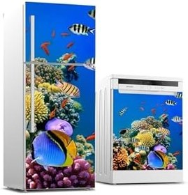 Resim Buzdolabı Ve Bulaşık Makinesi Takım Sticker 0079 