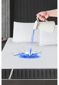 Resim Alez Pamuklu Dört Köşe Lastik Yatak Koruyucu 160 200 Cm Çok Renkli 