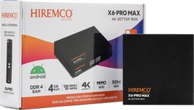 Resim Hiremco X6 PRO MAX 128GB Android Box 