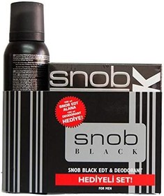 Resim Snob Black EDT+Deodorant Gift Set, 250 ml 