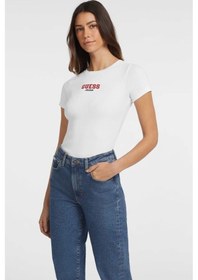 Resim Guess Kadın T-shirt Beyaz 