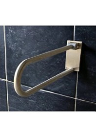 Resim Mafsallı Tutunma Barı Ø32 Paslanmaz Hareketli Wc Yanı Klozet Tutunma Barı Diğer 