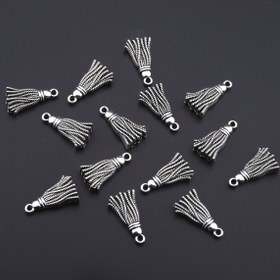 Resim 20 adet Cazibeli Püskül Kolye Uçları Vintage Alaşım Püsküller DIY Takı Aksesuarları için Uygun Kolye Bilezik Küpe Anahtarlık Süsleri Tatil Hediyeleri Parti El Sanatları Malzemeleri 