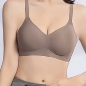 Resim Kadınlar İçin Telsiz Push-Up Sütyen - Kaldırma ve Destek, Pilling Yapmayan Günlük Sütyenler, Ayarlanabilir Askı, Bej Renk - Kolaltı Sarkması Yok, Yumuşak Dolgulu Kaplar ile Doğal Hacim - Resmi/Ofis/Günlük Kullanım için Şık Sütyenler, Strapless Push Up Sütyen, Ofis Giyimi, Pürüzsüz Kumaş, Rahat Kalıp, Her Gün Konfor 